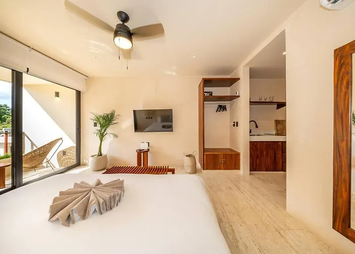 Apartamento Peaceful Retreat With Hot Tub And King Bed Tulum